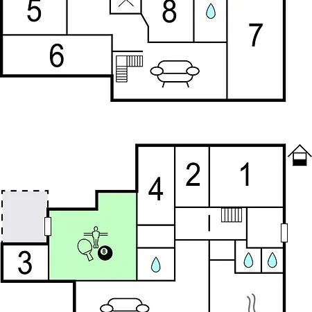 8 Bedroom Beautiful In * Glesborg